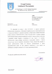 List z gminy 10.02.2014